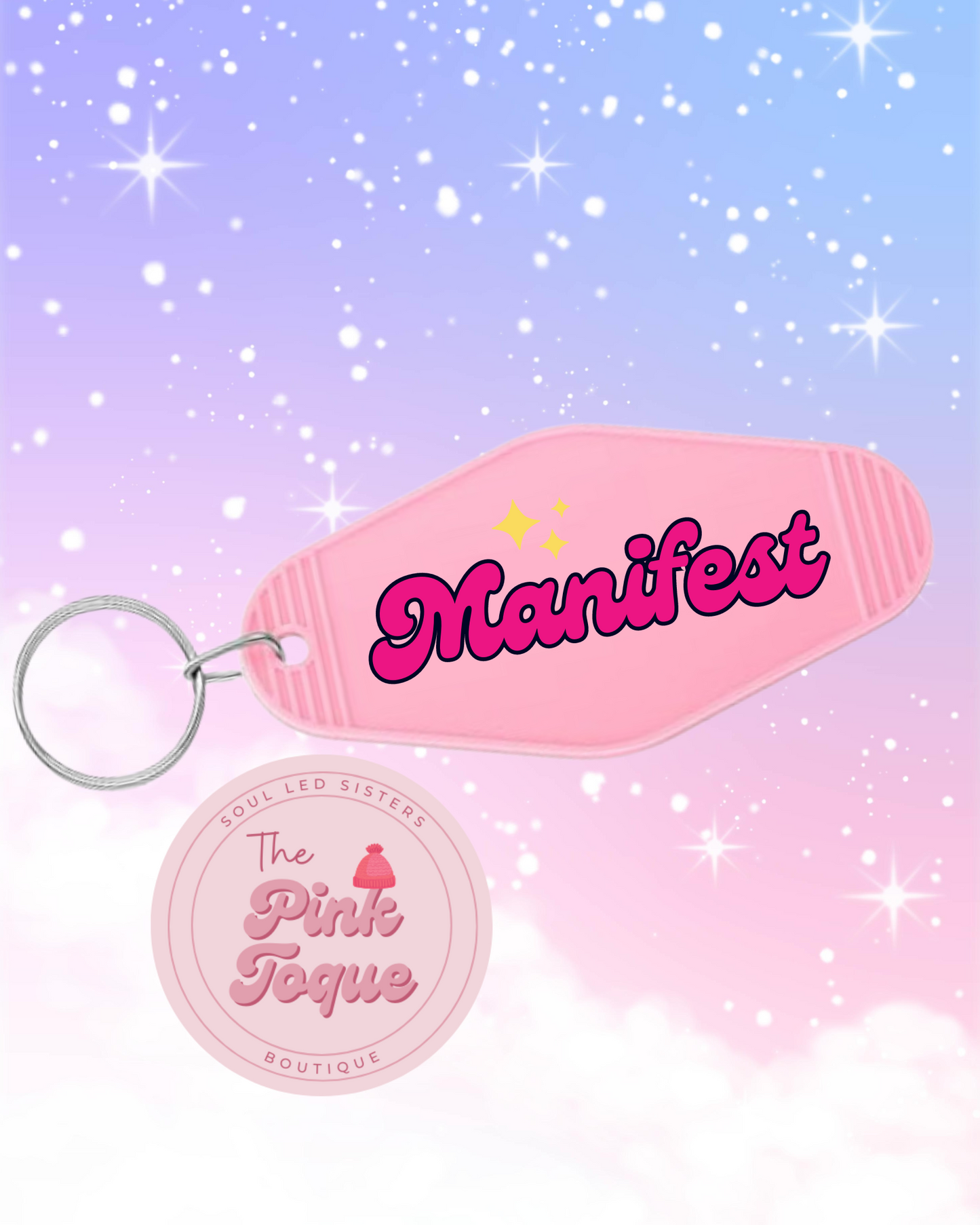 Manifest Retro Keychain