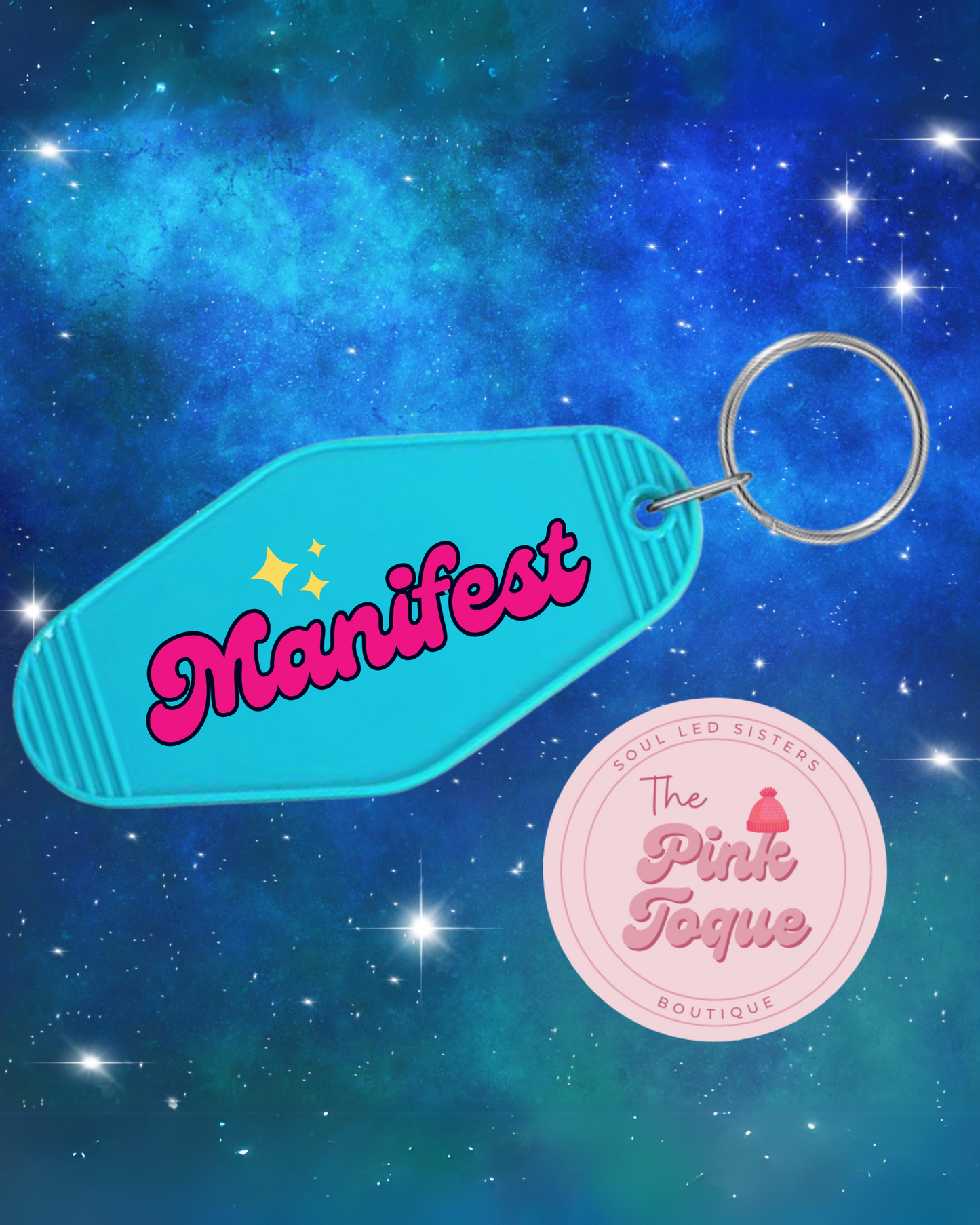 Manifest Retro Keychain