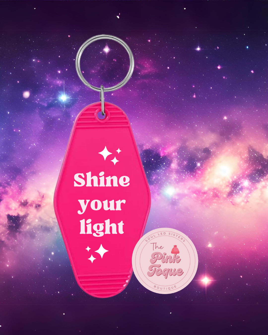 Shine your Light Retro Keychain