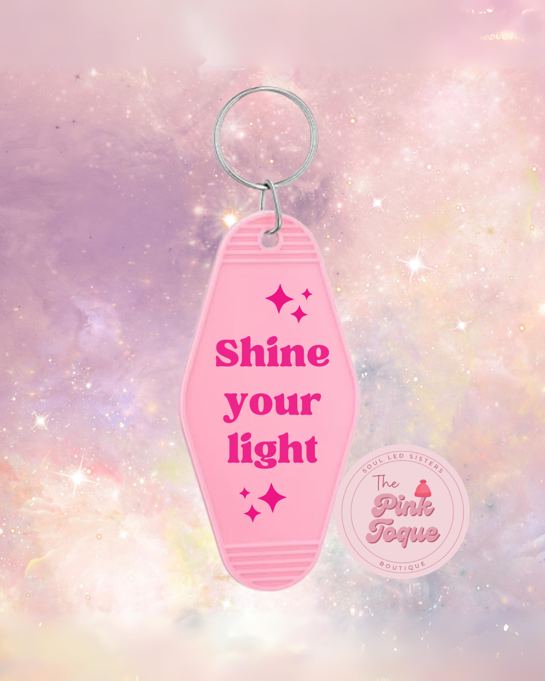 Shine your Light Retro Keychain