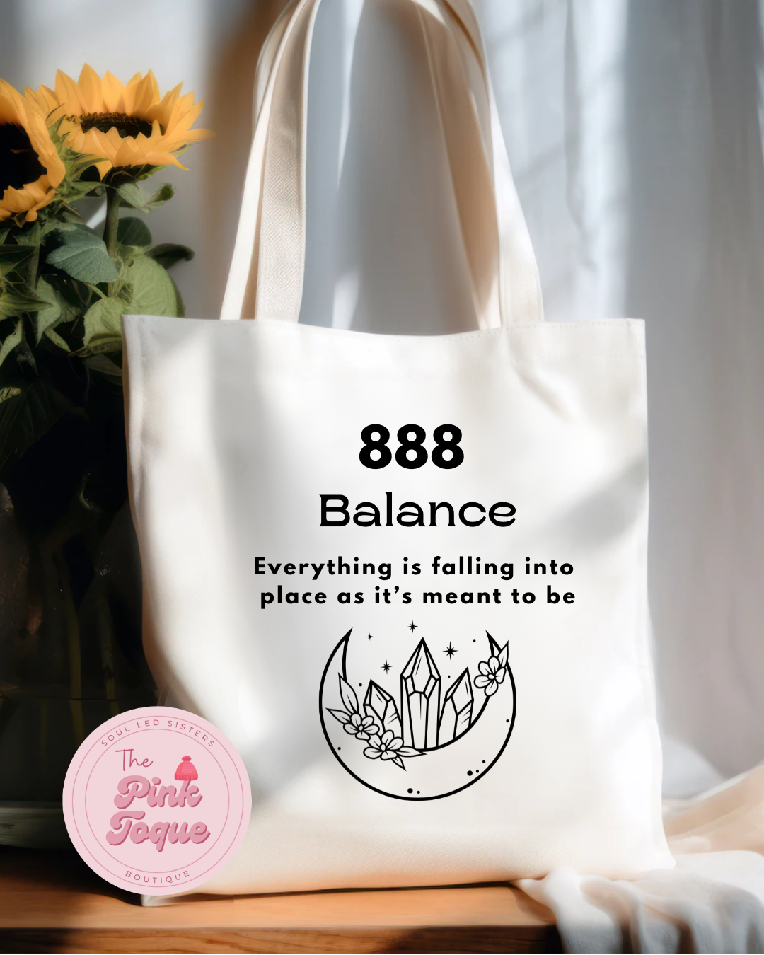 Canvas Tote Bag - 888 Balance